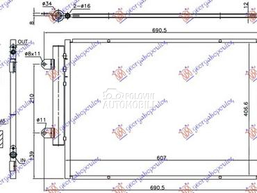 HLADNJAK KLIME 1.6 DDiS... za Suzuki SX4 za 2022. god.