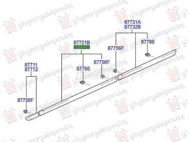 LAJSNA PREDNJIH VRATA... za Hyundai Matrix od 2008. do 2010. god.