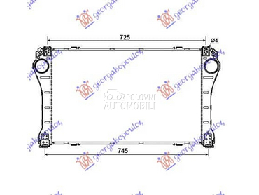 HLADNJAK INTERKULERA... za Toyota Corolla od 2011. do 2013. god.