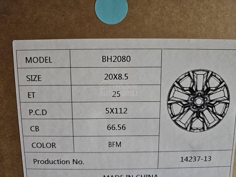 Aluminijumske felne  20" 5 x 112