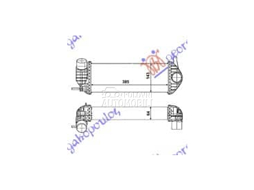 HLADNJAK INTERKULERA 1.5... za Renault Kangoo od 2013. do 2021. god.