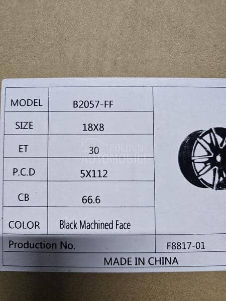 Aluminijumske felne  18" 5 x 112