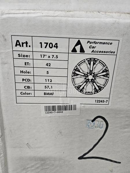 Aluminijumske felne  17" 5 x 112