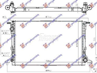 HLADNJAK MOTORA za Audi Q7 od 2015. do 2019. god.