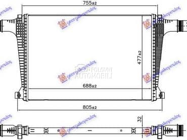 HLADNJAK INTERKULERA 3.0... za Audi Q7 od 2019. do 2024. god.