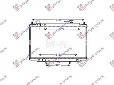 HLADNJAK MOTORA 2.5TDi... za Nissan Navara od 2001. do 2010. god.