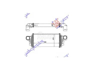 HLADNJAK INTERKULERA 4.0 DIZEL za Mercedes Benz ML Klasa od 2005. do 2011. god.