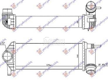 HLADNJAK INTERKULERA 1.2... za Renault Kangoo od 2008. do 2013. god.