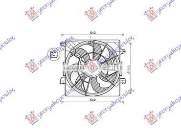 VENTILATOR KOMPLET (1.7... za Hyundai i40 za 2011. god.