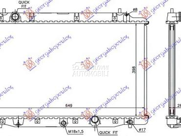 HLADNJAK MOTORA 2.2 CTDi... za Honda CR-V od 2002. do 2007. god.