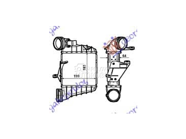 HLADNJAK INTERKULERA 1.9 TDi za Volkswagen Polo od 2005. do 2009. god.
