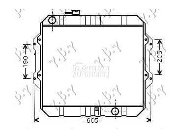 HLADNJAK MOTORA 2.5... za Toyota Hilux od 2001. do 2005. god.