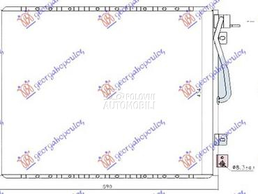 HLADNJAK KLIME 3.5i V6 24V... za Kia Sorento od 2002. do 2009. god.