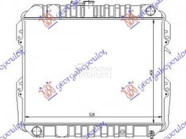 HLADNJAK MOTORA BENZIN za Toyota Hilux od 1989. do 1997. god.