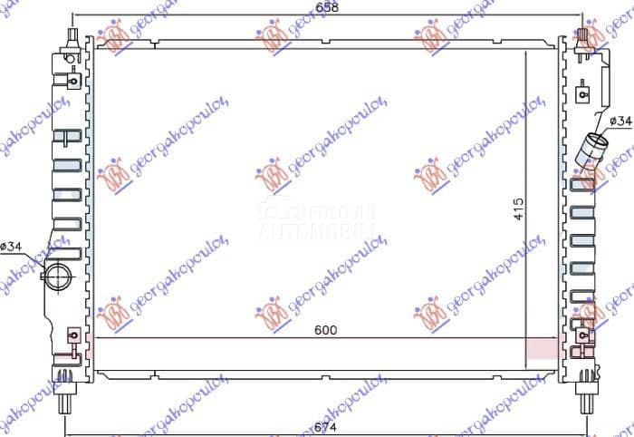 HLADNJAK MOTORA 1.6 16v BENZIN