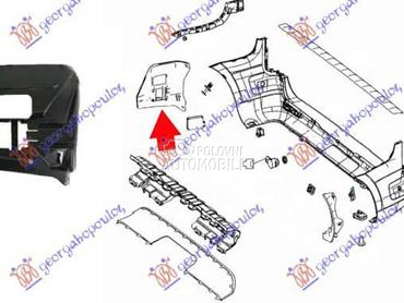 NOSAC ZADNJEG BRANIKA Levo za Mercedes Benz V Klasa za 2020. god.