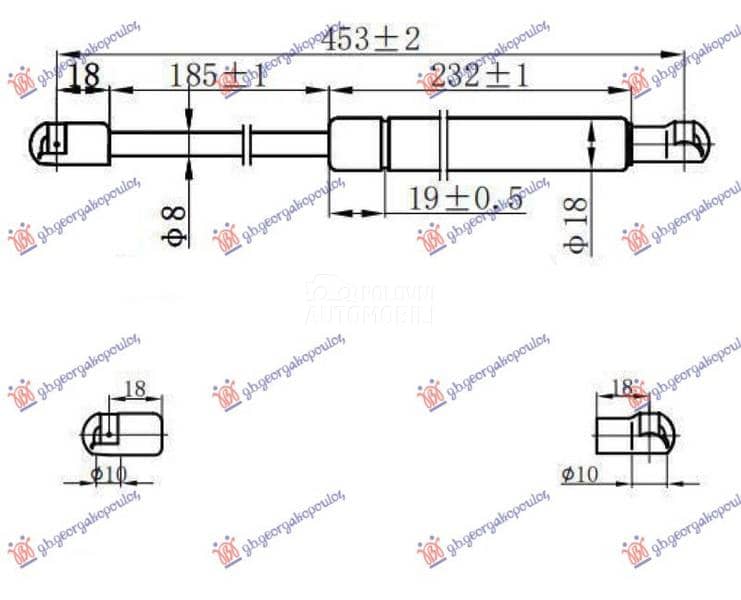 AMORTIZER GEPEK VRATA...