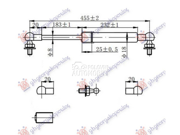 AMORTIZER HAUBE 350 njutna za Toyota Land Cruiser od 2002. do 2011. god.