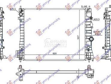HLADNJAK MOTORA 1.7... za Opel Mokka od 2013. do 2016. god.