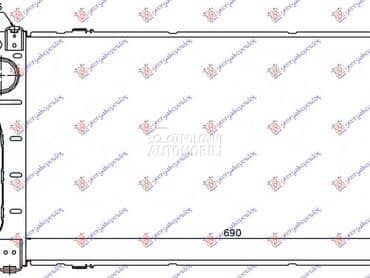 HLADNJAK INTERKULERA... za Toyota Auris od 2006. do 2010. god.