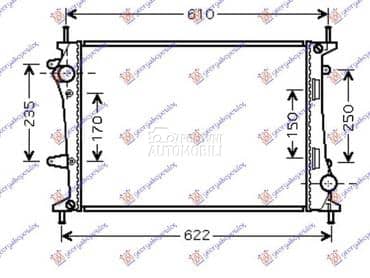 HLADNJAK MOTORA 1.9 JTD... za Fiat Multipla od 1998. do 2004. god.