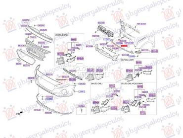 SINA PREDNJEG BRANIKA DONJA za Hyundai i30 za 2020. god.