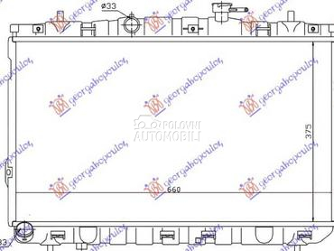 HLADNJAK MOTORA 1.6i 16V... za Hyundai Coupe od 2001. do 2007. god.