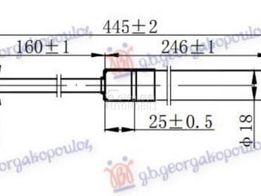 AMORTIZER GEPEK VRATA 420... za Fiat Sedici za 2007. god.