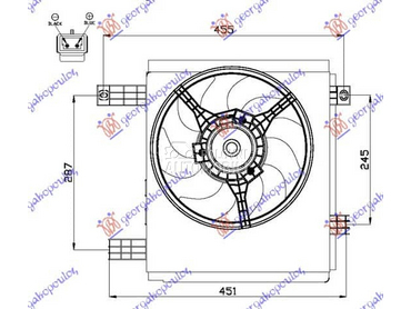 VENTILATOR za Smart ForTwo od 1998. do 2007. god.