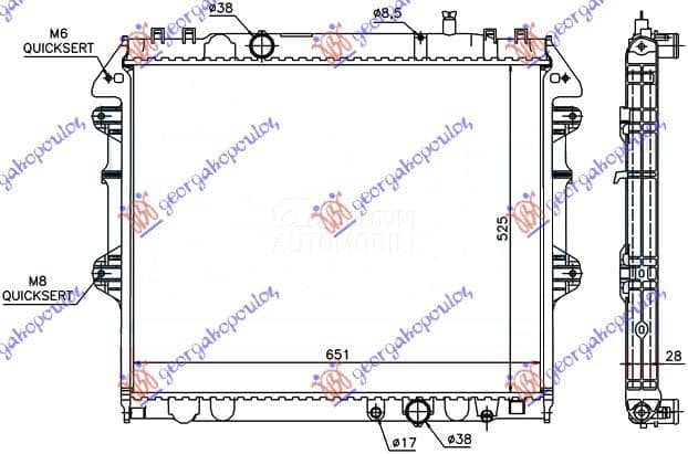 HLADNJAK MOTORA 2.5/3.0 TD...
