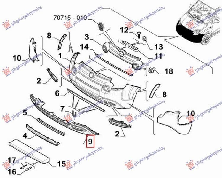 POKLOPAC PREDNJEG BRANIKA...
