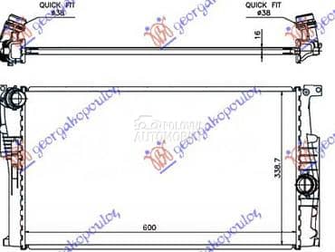 HLADNJAK MOTORA 1.6 BENZIN... za BMW Serija 1 od 2011. do 2015. god.