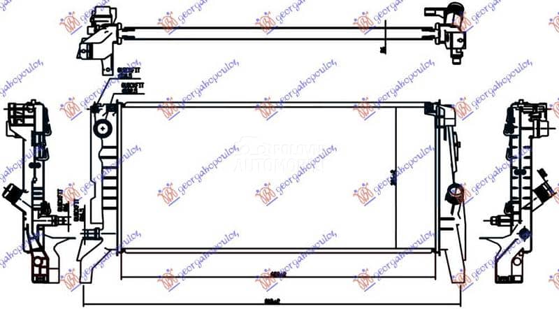 HLADNJAK MOTORA 2.0 BENZIN...