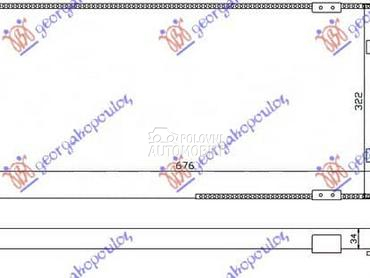 HLADNJAK MOTORA 1.9 TDi za Seat Toledo od 1991. do 1995. god.