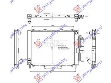 HLADNJAK MOTORA I KLIME... za Renault Kangoo od 2003. do 2008. god.