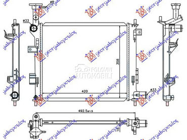 HLADNJAK MOTORA BENZIN za Kia Picanto od 2015. do 2017. god.