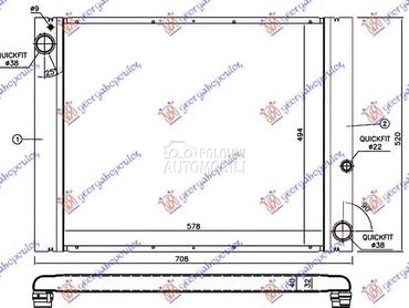 HLADNJAK MOTORA 3.0 TD... za Land Rover Range Rover od 2002. do 2012. god.