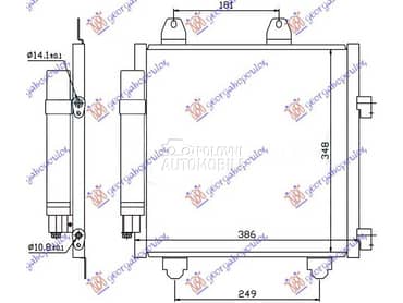 HLADNJAK KLIME 1.0 BENZIN... za Citroen C1 od 2006. do 2012. god.