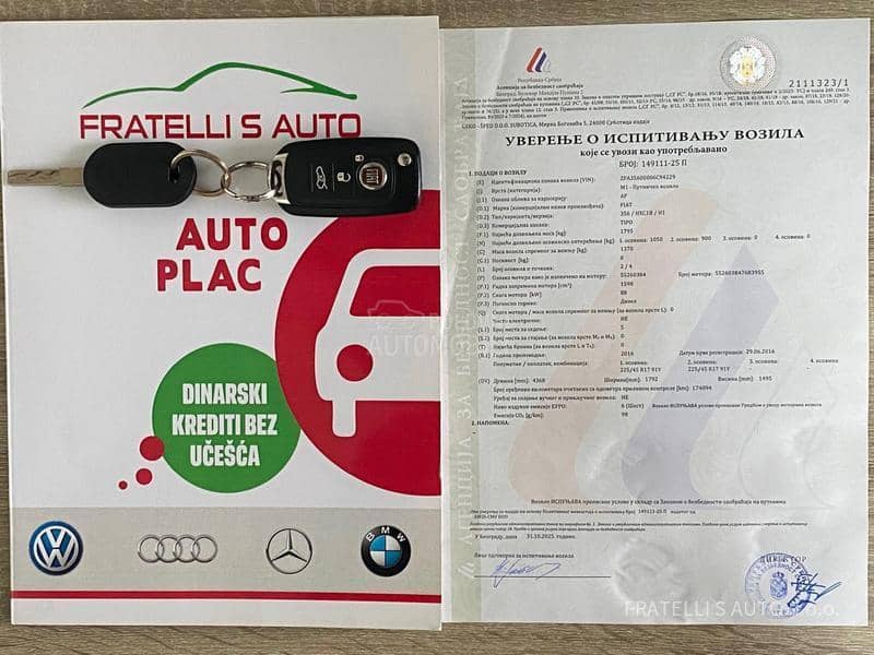 Fiat Tipo KREDlTl,RATA