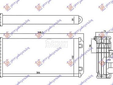 GREJAC KABINE za Peugeot 3008 od 2013. do 2016. god.