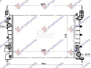 HLADNJAK MOTORA 1.4i 8V... za Fiat Linea od 2007. do 2013. god.