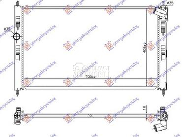 HLADNJAK MOTORA za Citroen C4 od 2012. do 2015. god.