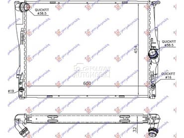 HLADNJAK MOTORA ZA SVE... za BMW Serija 3 od 2011. do 2013. god.