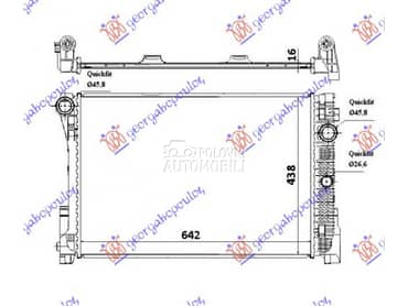 HLADNJAK MOTORA... za Mercedes Benz C Klasa od 2007. do 2011. god.