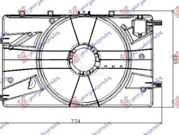 VENTILATOR KOMPLET... za Opel Astra J od 2010. do 2013. god.