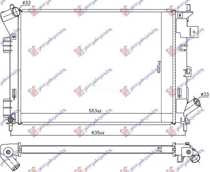 HLADNJAK MOTORA 1.6i/1.6...