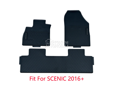 Gumene patosnice za Renault Scenic od 2016. do 2020. god.