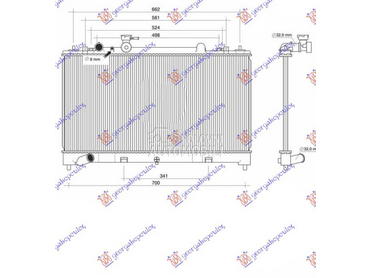 HLADNJAK MOTORA 2.5 BENZIN za Mazda 6 od 2002. do 2008. god.