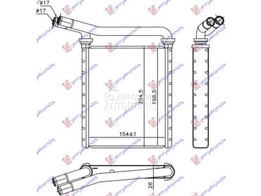 GREJAC KABINE za Toyota Auris od 2010. do 2012. god.