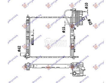 HLADNJAK MOTORA 2.2 CDI ()... za Mercedes Benz V Klasa od 1996. do 2004. god.